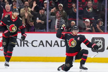 NHL: Stützle bereitet den Weg zum Kantersieg