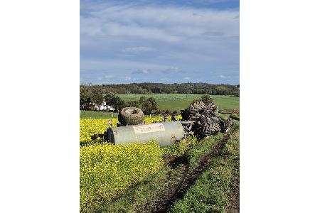 Treckerunfall.