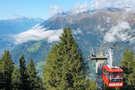 Gondel, Südtirol, Italien, Camping Passeier, Alpen