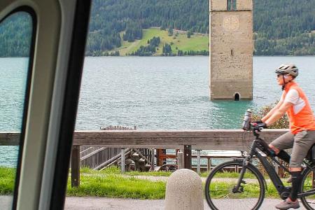 Kirchturm, Südtirol, Italien, Camping Passeier, Alpen