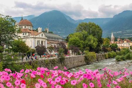 Meran, Südtirol, Italien, Camping Passeier, Alpen
