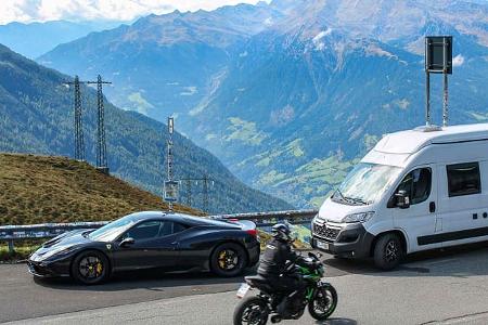 Sportwagen, Südtirol, Italien, Camping Passeier, Alpen