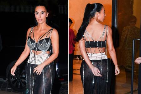 Geburtstag in Rom: Kim Kardashian feiert in durchsichtigem Rock