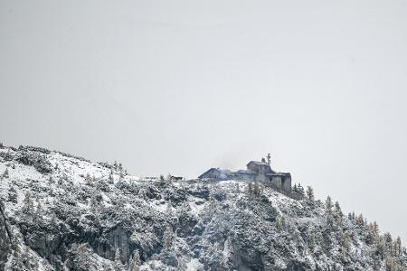Das Kehlsteinhaus wurde durch den Brand schwer zerstört. 