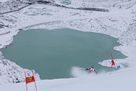 Ski alpin: Weltcup, Riesenslalom, Männer, 1. Durchgang. Stefan Brennsteiner aus Österreich in Aktion.