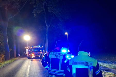 Die Feuerwehr an der Einsatzstelle