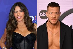 Sofía Vergara und Dan Reynolds Hand in Hand beim Dinner