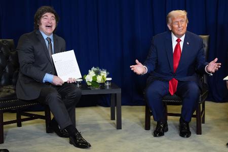 Argentiniens Staatschef Milei und US-Präsident Trump sind Unterstützer der Bolsonaros. (Archivbild)