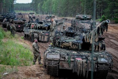 Die deutsche Panzerbrigade 45 übt in Litauen.