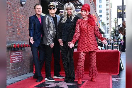 The B-52s mit Stern auf dem Walk of Fame geehrt