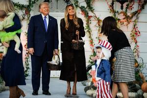 Melania und Donald Trump feiern Halloween im Weißen Haus