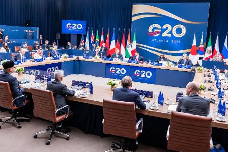 Die Außenminister der G20-Runde der großen Industrie- und Schwellenländer beraten in Atlanta unter anderem über die Folgen der Kriege in der Ukraine und im Iran.